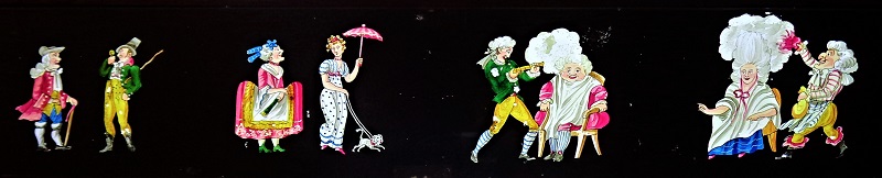 hand painted magic lantern slide